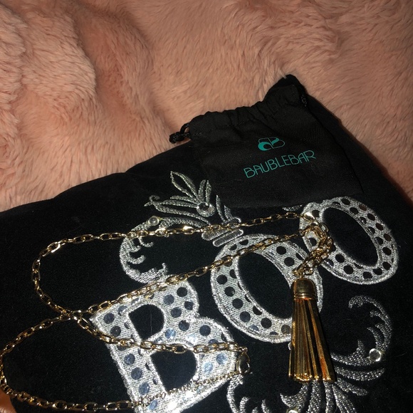 Gorgeous BaubleBar long gold tassel necklace - Picture 1 of 7